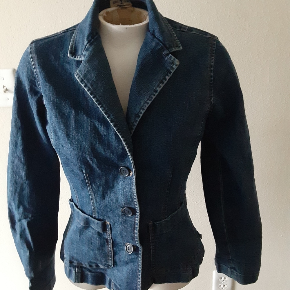 Women's Jean Blazer Jacket